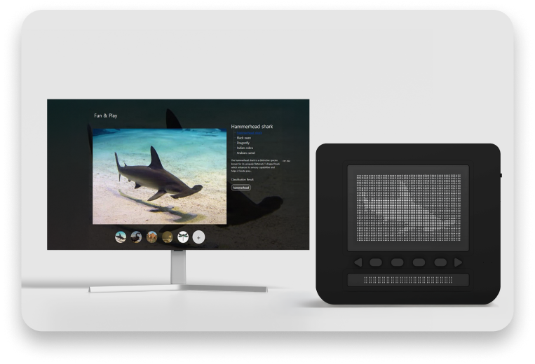 닷 패드를 사용하는 모습