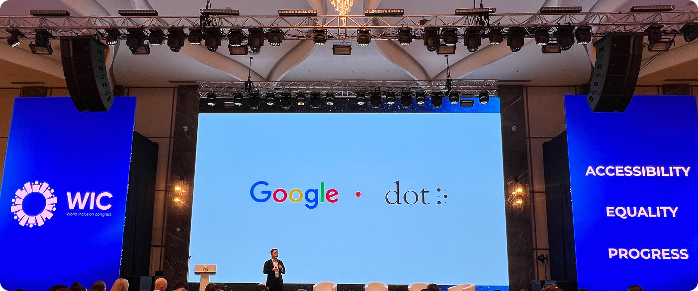 Google x Dot collaboration scene