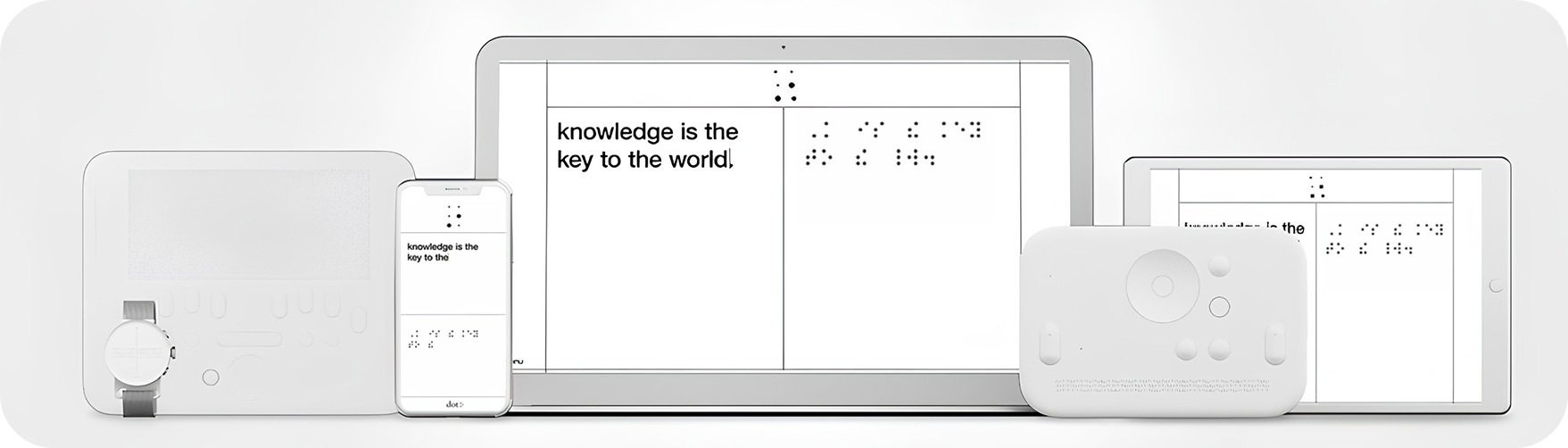 디바이스별Braille Translator앱 화면 이미지
